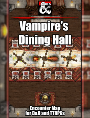 Vampire Dining Hall TTRPG Map