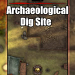 Archaeological dig site TTRPG map