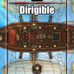 Hot air ship battle map dirigible for TTRPGs such as D&D or pathfinder with fantasy grounds support