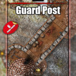 Six guard post battle maps for D&D