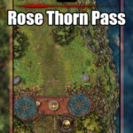 Secret elven pass battle map encounter for pathfinder and D&D with fantasy grounds support