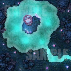 Dark forest battle map for Fantasy grounds