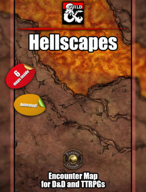 Hellscapes battle maps for hell and avernus encounters in D&D