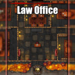 Law office battle map set for D&D