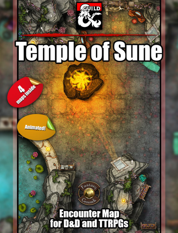 Temple of Sune battlemap for D&D