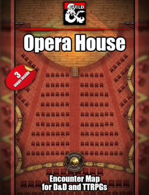Opera house three map set for D&D encounters