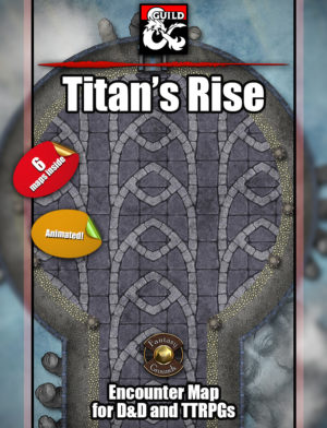 Titan's Rise battle map encounter for D&D