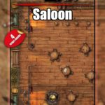 Saloon battle map for D&D and pathfinder
