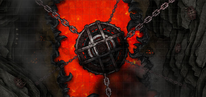 Hell pit animated battle map with many variations