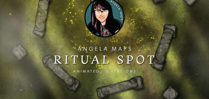 Ritual Spot Battle map, Stonehenge like magical map