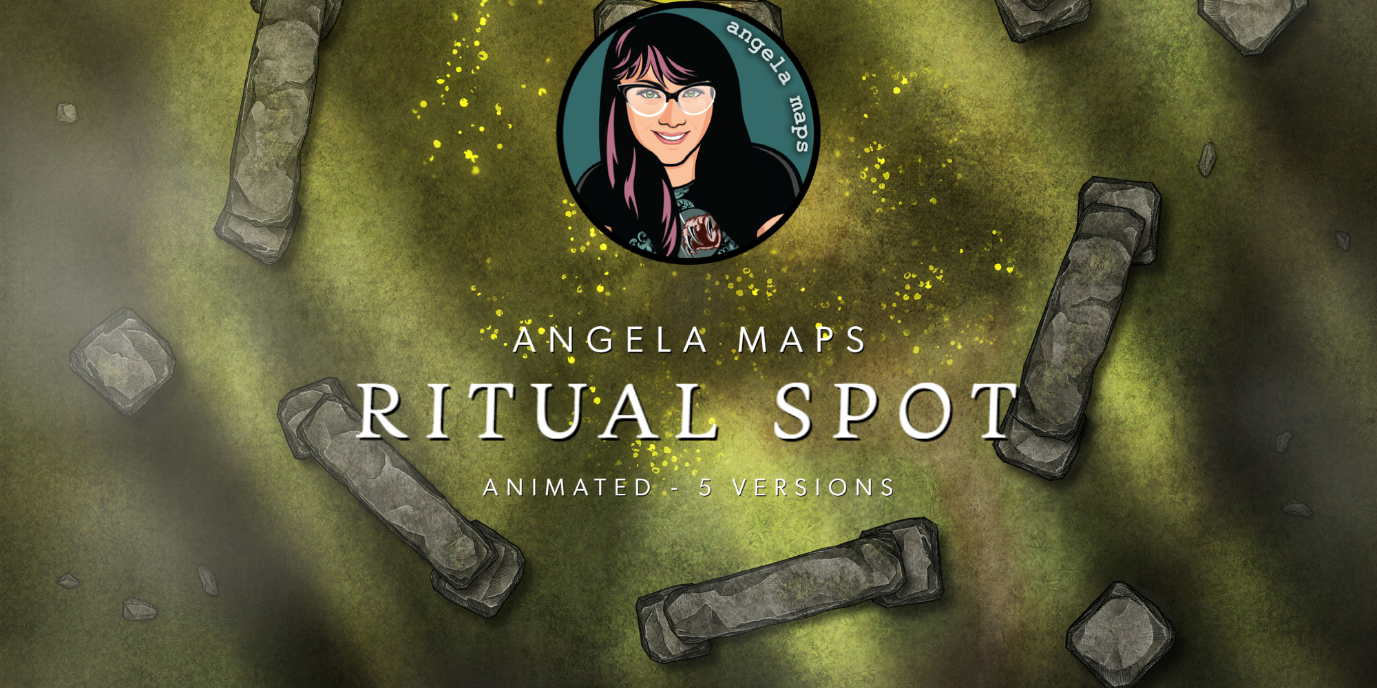 Ritual Spot Battle map, Stonehenge like magical map