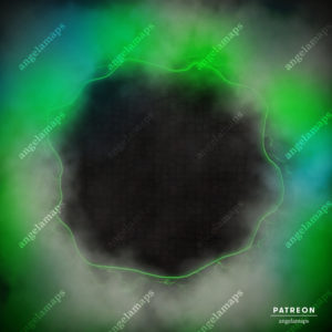 Green and black void battle map for ttrpgs