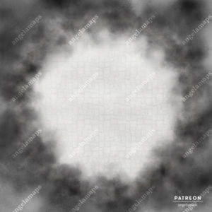 Black and white void battle map for pathfinder and D&D